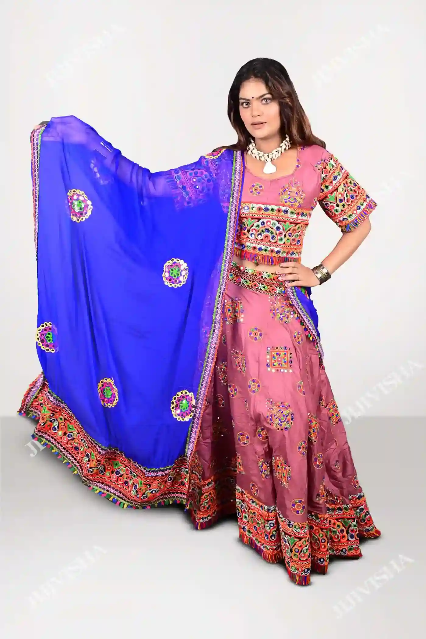 Buy Contemporary Kutch Embroidered Lehenga Set Online