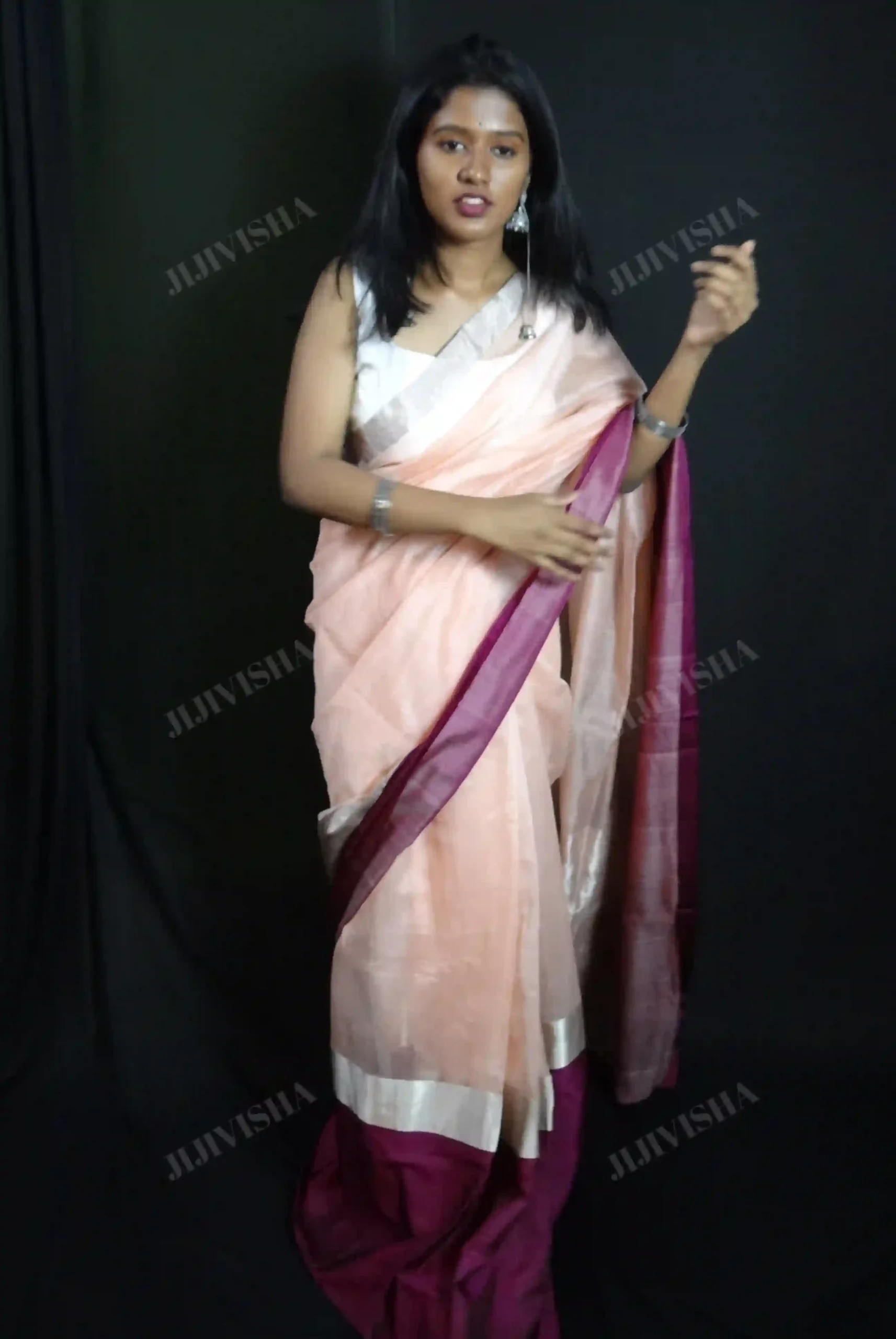 Buy Handcrafted Chanderi Silk Saree Online