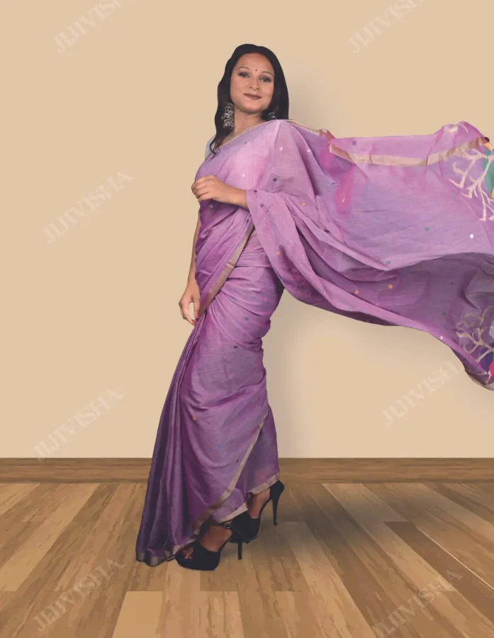 Buy Jamdani Mul Cotton Saree Online
