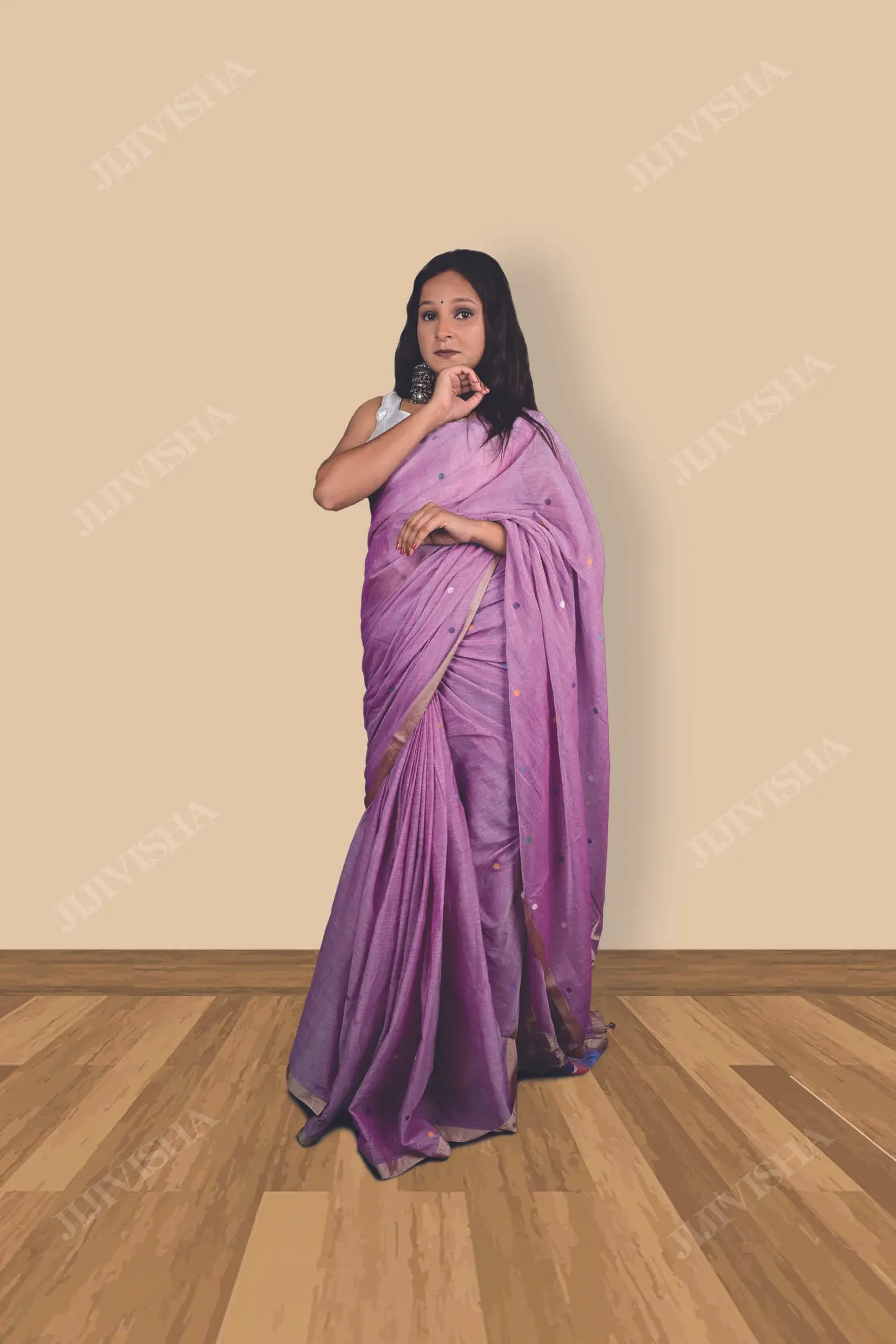 Buy Jamdani Mul Cotton Saree Online