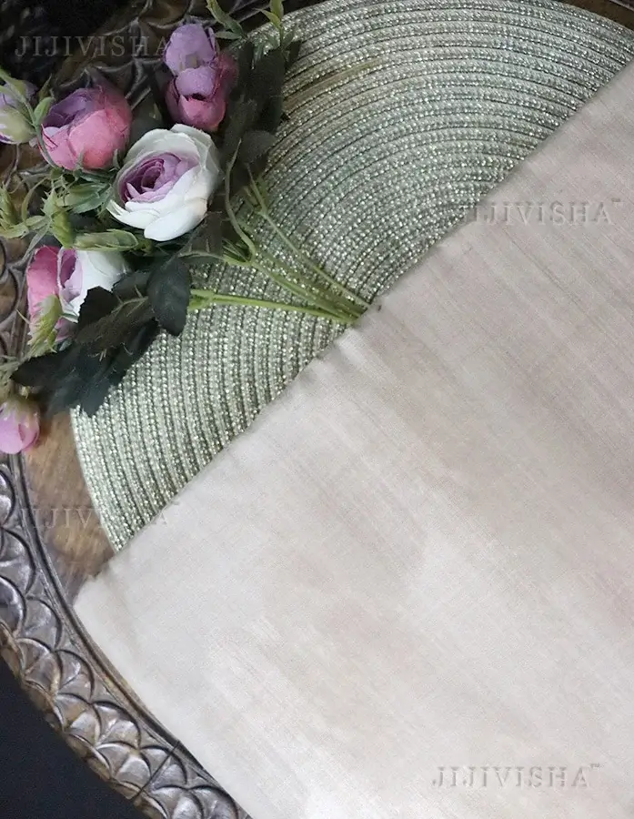 Buy White Handwoven Linen Fabric Online