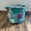 Buy Azure Indian Pouf Online