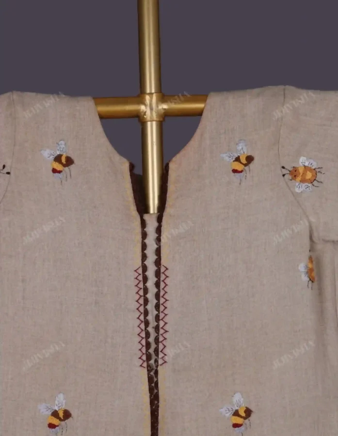 Buy Hemp Hand Embroidered Kurta Set Online