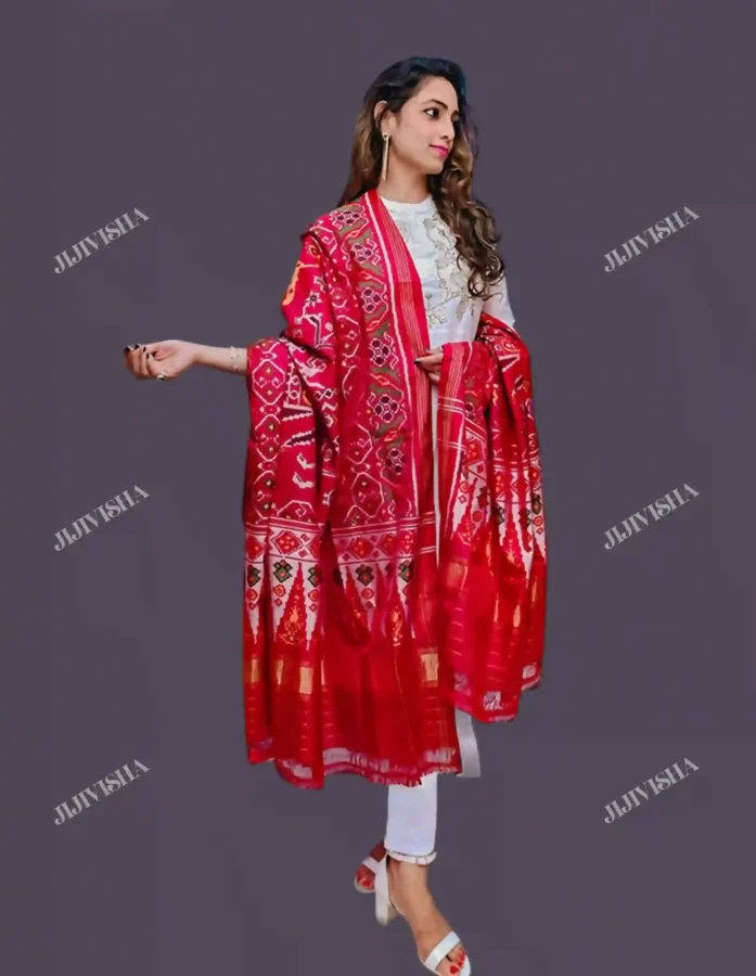 Buy Handwoven Patan Patola Silk Dupatta Online