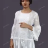 Buy Classic White: Chikankari Hand Embroidery Top Online