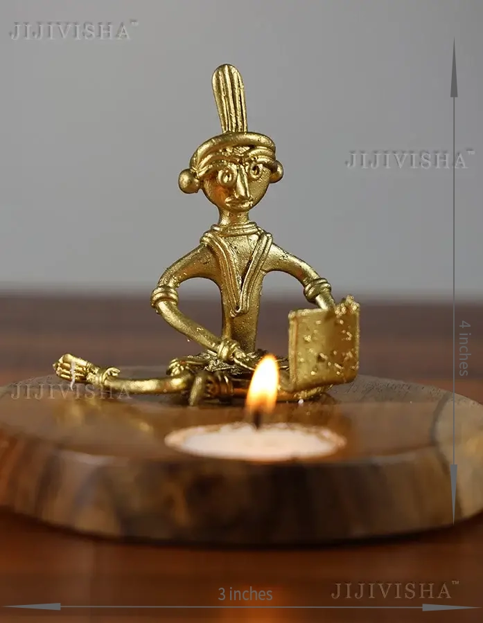 Buy Dokra Murti on Tea light holder Online
