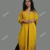 JVWAPKU029_1 Buy Exquisite Mustard Phiran With Hand Embroidery Online