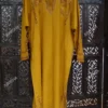JVWAPKU029_4 Buy Exquisite Mustard Phiran With Hand Embroidery Online