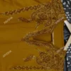JVWAPKU029_5 Buy Exquisite Mustard Phiran With Hand Embroidery Online