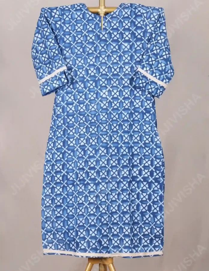Buy Aakash Tarang Hand Block Print Cotton Kurta Online