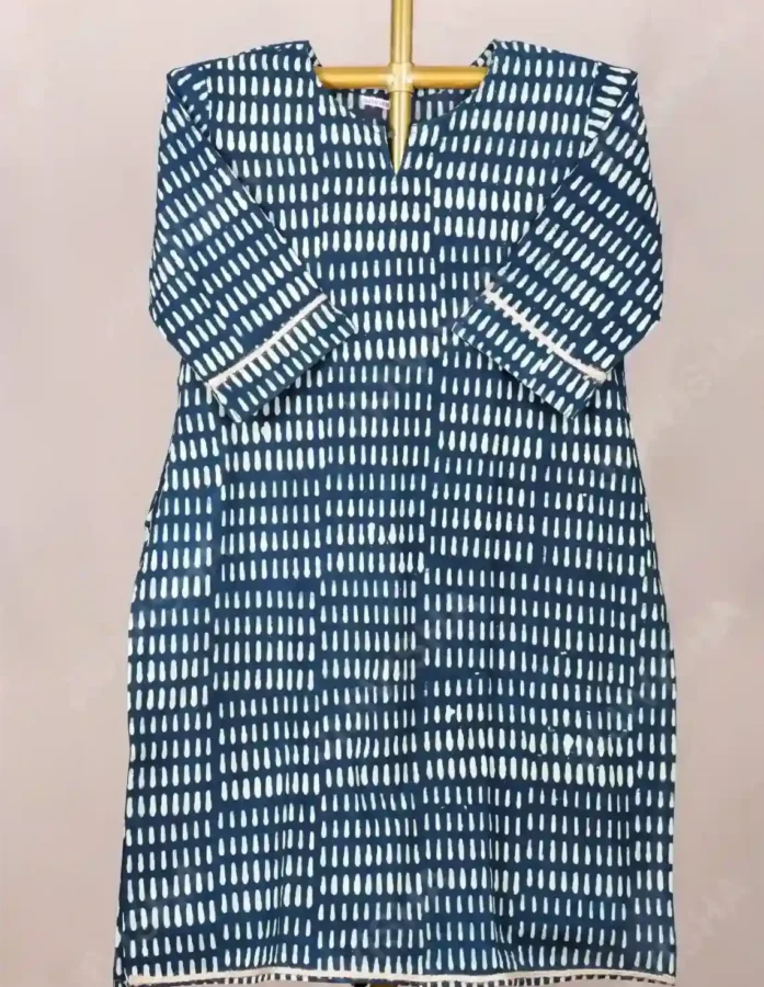 Buy Emerald Grove Hand Block Print Cotton Kurta Online