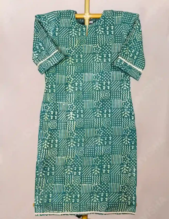 Buy Prakriti Chakra Hand Block Print Cotton Kurta Online