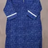 Buy Indigo Nadir Hand Block Print Cotton Kurta Online