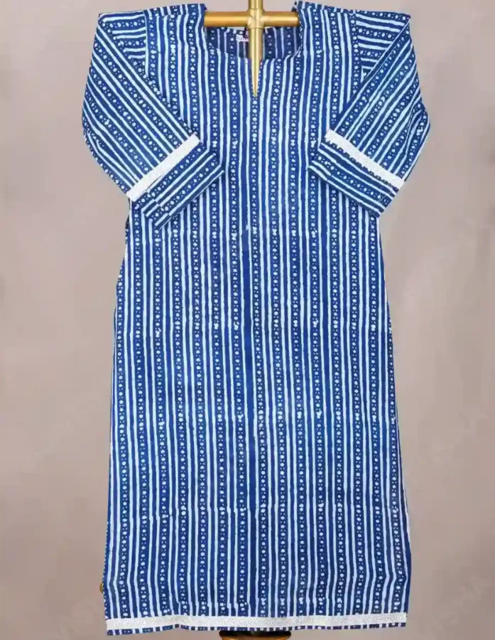 Buy Nila Sanket Hand Block Print Cotton Kurta Online