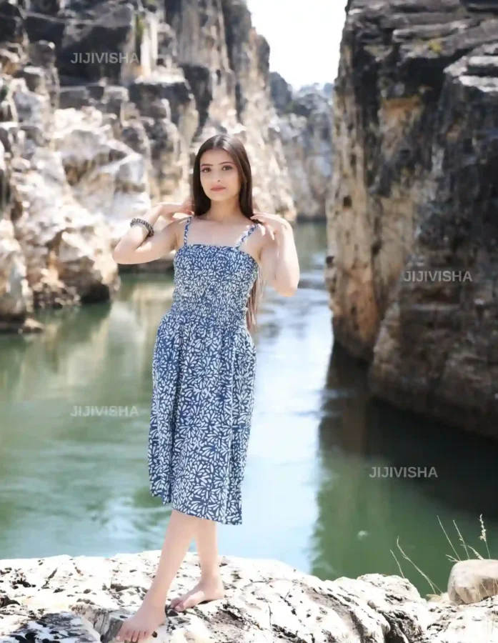 Buy Indigo Blossom Hand Block Print Cotton Tunic Online