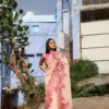 Buy Blush Blossom Georgette Saree Online