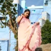 Buy Blush Blossom Georgette Saree Online