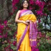 Buy Amber Orchid Patola Silk Saree Online