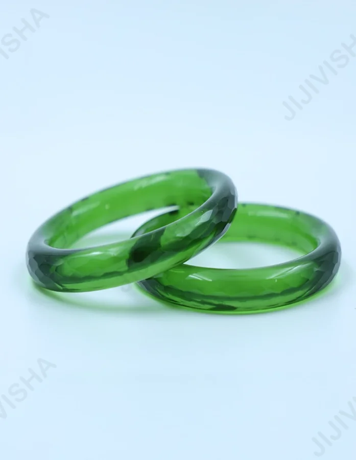 Crystal Green Bangles Set