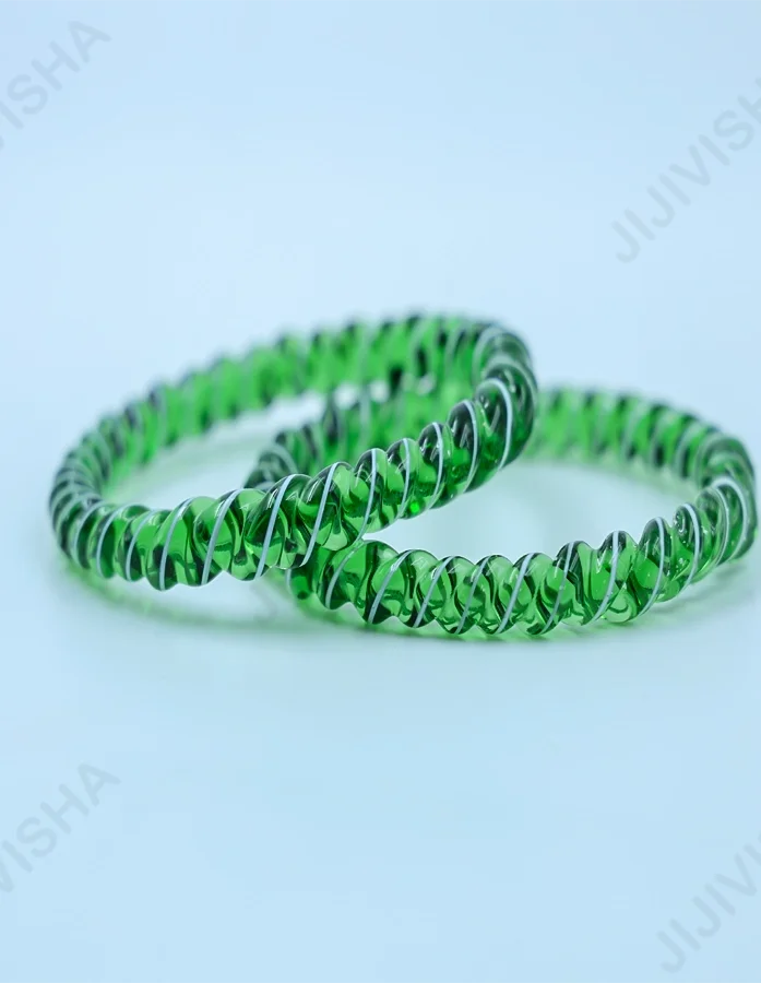 Buy Twisted Crystal Glass Bangles Online