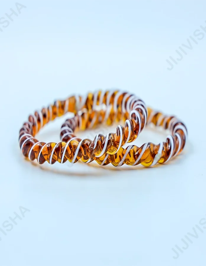 Buy Twisted Crystal Glass Bangles Online