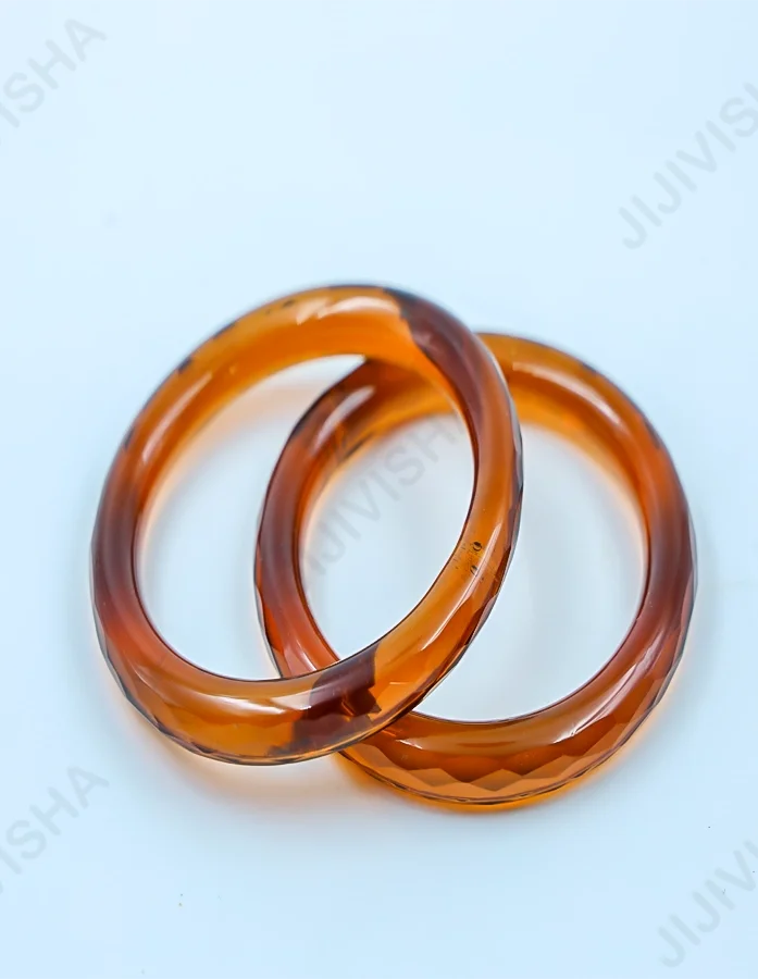 Buy Crystal Brown Glass Bangles Online