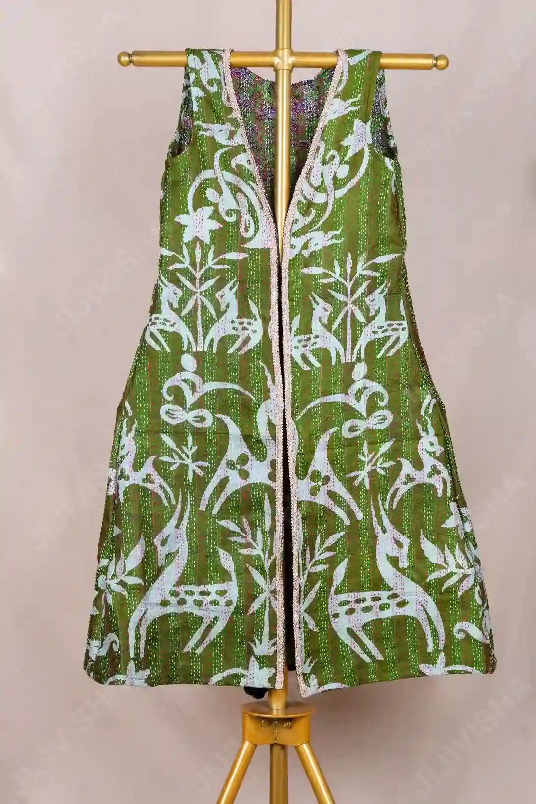 Buy Sylvan Doe Hand Block Print Shrug Online