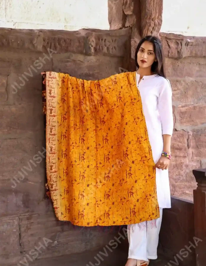 Buy Sunset Symphony Silk Stole Online