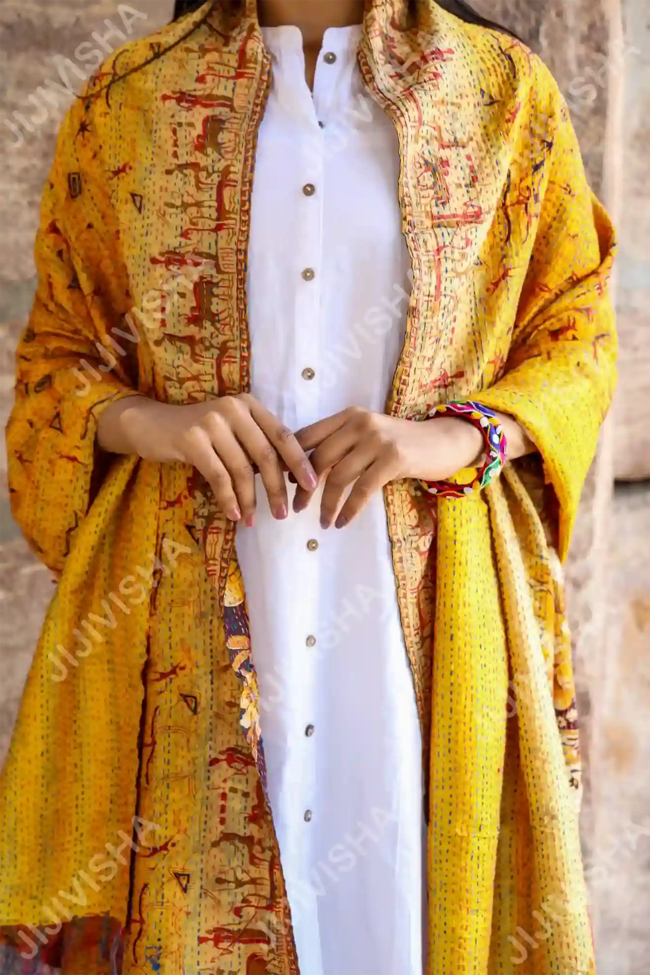 Buy Sunset Symphony Silk Stole Online