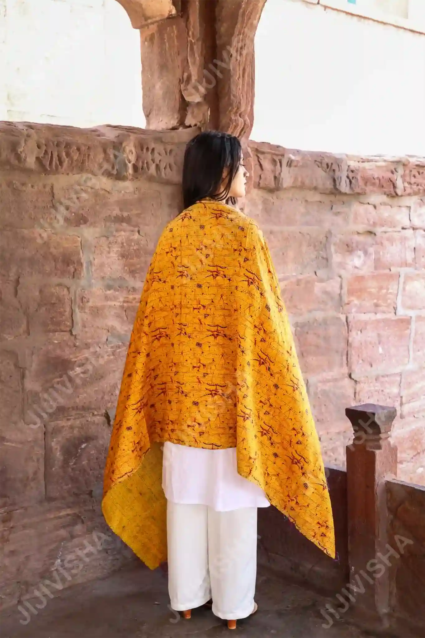 Buy Sunset Symphony Silk Stole Online