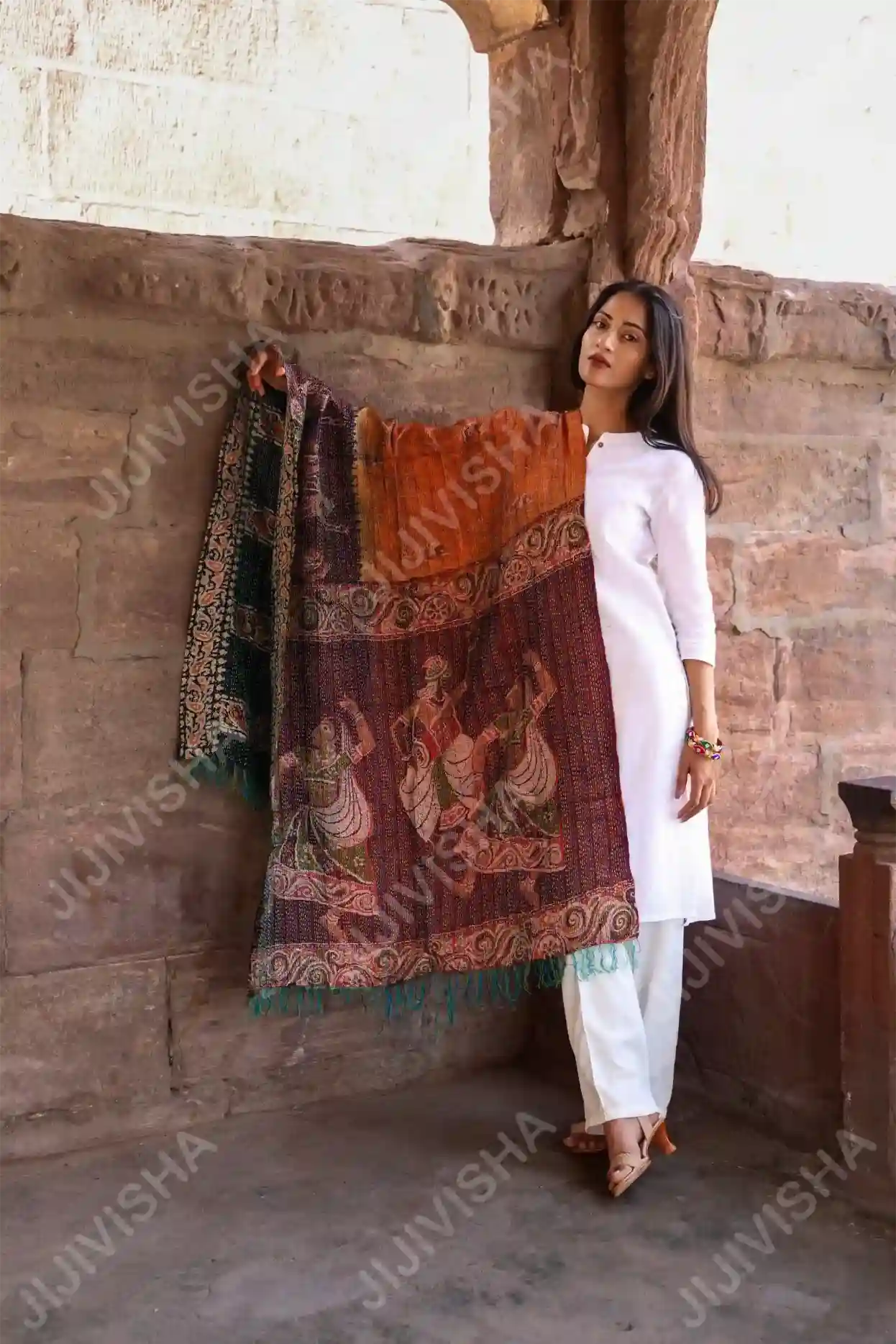Buy Harvest Hues Silk Stole Online