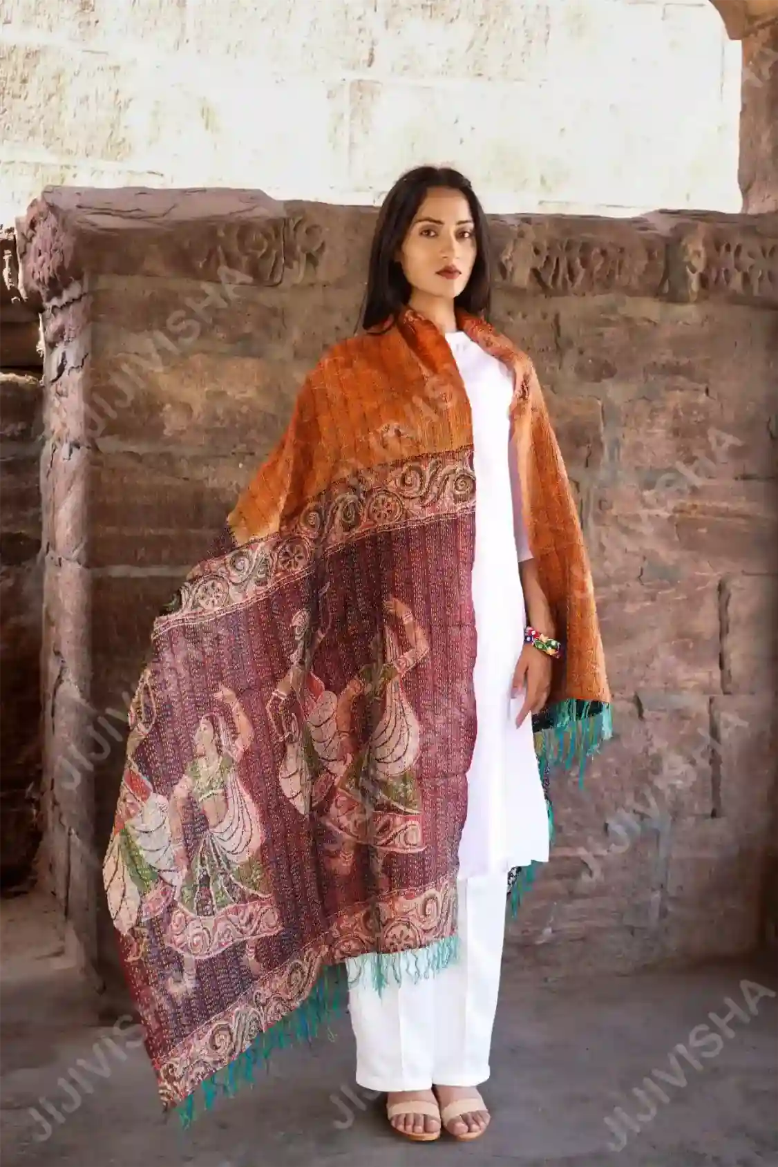 Buy Harvest Hues Silk Stole Online
