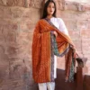 Buy Hand Block Print & Kantha Stitch Stole Online