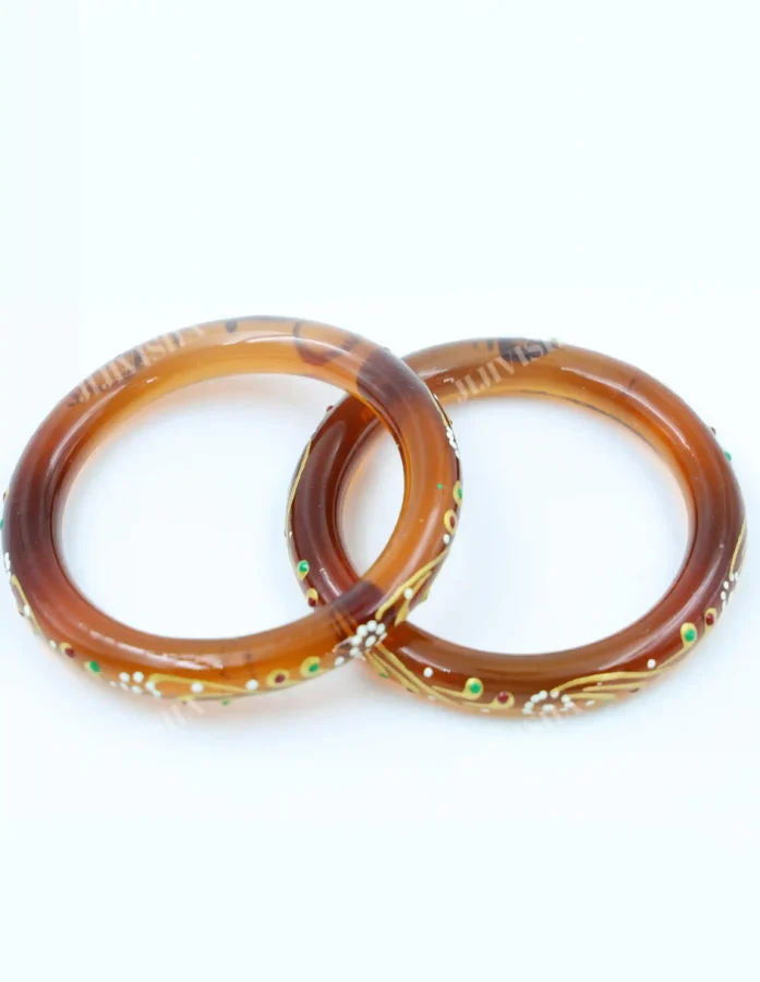 Buy Golden Sands Glass Bangles Online