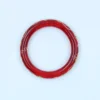 Buy Red Crystalline Belgian Glass Bangles with Hand Painting Online
