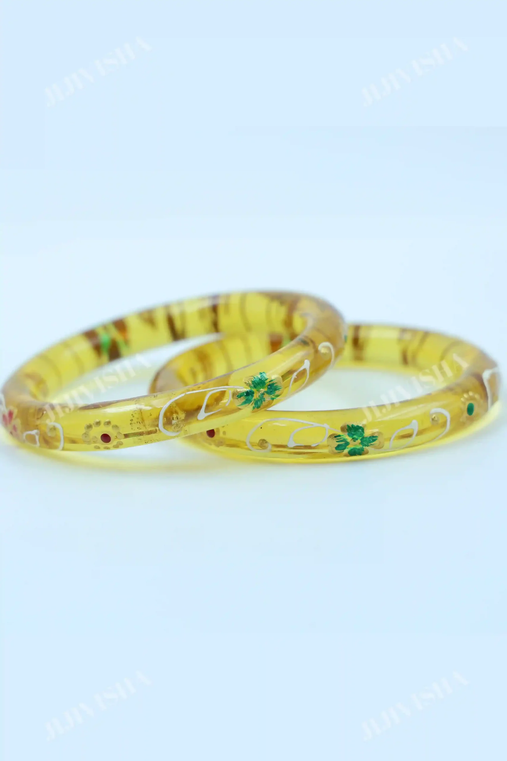 Buy Belgium Glass Hand Painted Bangles Online