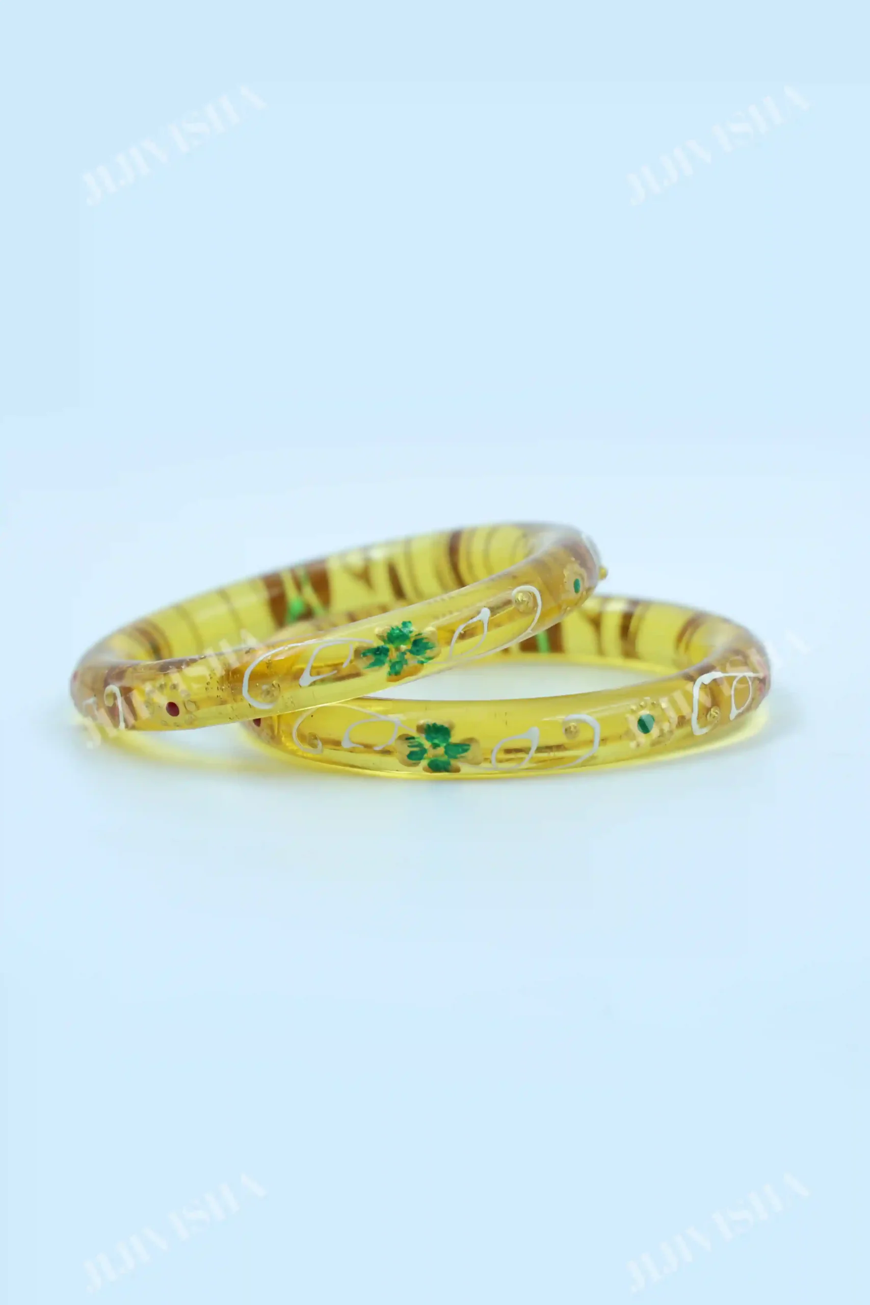 Buy Belgium Glass Hand Painted Bangles Online