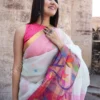Buy Rosy Elegance Soft Jamdani Saree Online