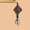 Black Kutch Embroidered Bell Keychain