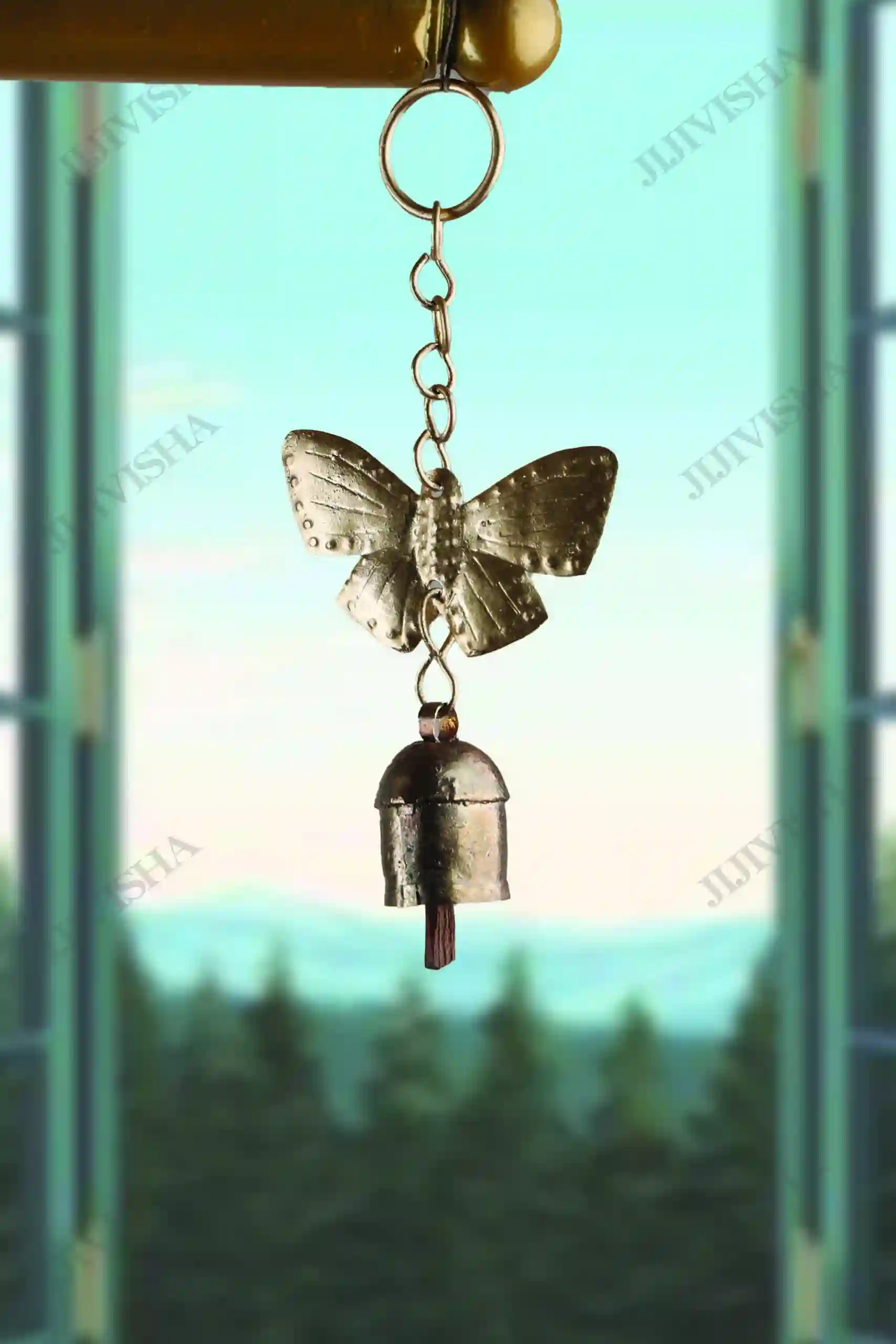 Buy Gilded Flutter Butterfly Bell Windchime Online