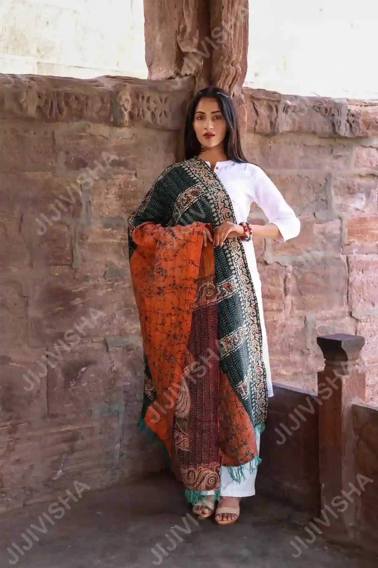 Buy Pattachitra Silk Stole Online