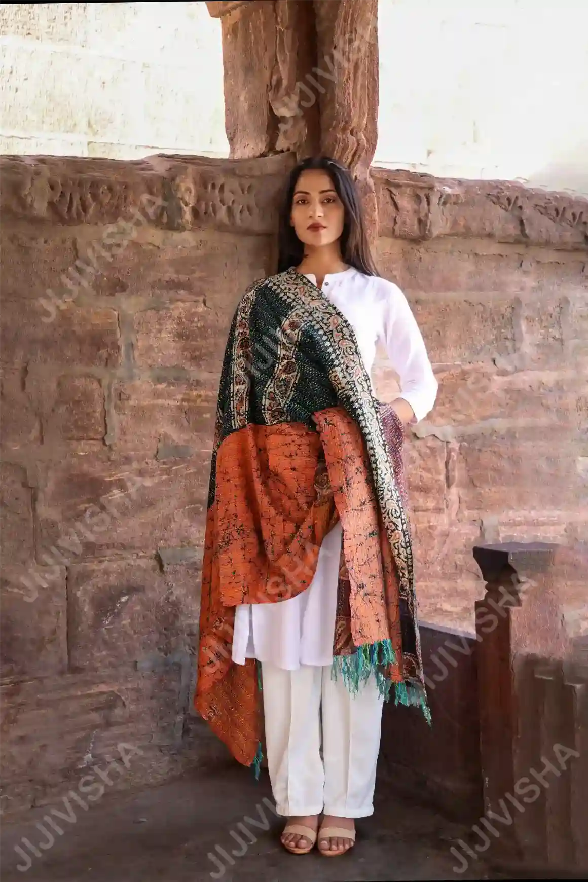 Buy Pattachitra Silk Stole Online