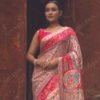 JVWSR203_3 Buy Light Pink Kani Silk Saree with Raja Rani Motifs Online