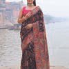 JVWSR209_2 Buy Black Silk Handwoven Saree Online