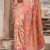 Buy Ethereal Beige Kani Silk Saree with Raja Rani Motifs Online