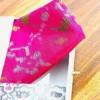 Pink Semi Patola Silk Pocket Square