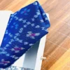 Royal Blue Semi Patola Silk Pocket Square