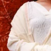 Buy Ivory Chanderi Silk Dupatta with Golden Border Online