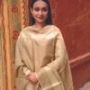 Buy Golden and Beige Handwoven Chanderi Silk Dupatta Online