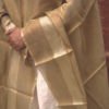 Buy Golden and Beige Handwoven Chanderi Silk Dupatta Online